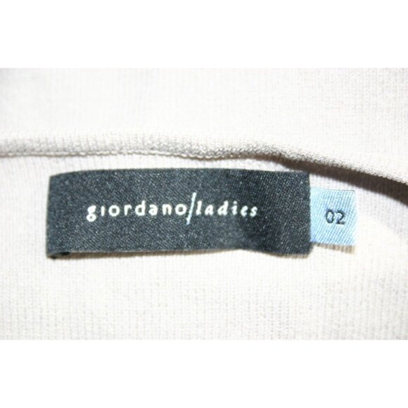 Giordano Ladies Womens Open Front Lightweight Gray Cardigan Wrap Sweater Size 2 - Picture 6 of 6